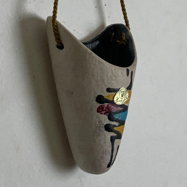 Vintage Keramik Wand Vase von Überlacker 737
