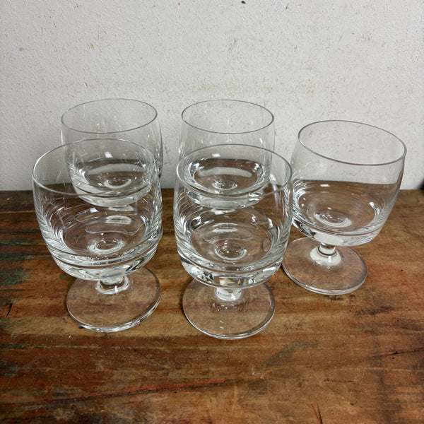 Vintage 5er Set Weingläser Römö von Dr. Klaus A. Breit für Wiesenthalhütte