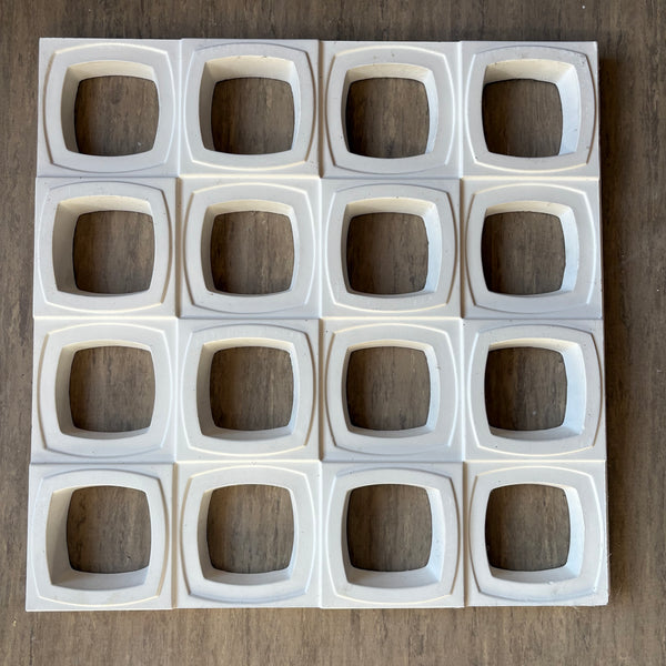 Vintage Space Age Design Rasterdecke mit 3D Deckenplatten