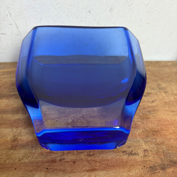 Vintage Glas Vase von Gunnar Ander für Lindshammar Glasbruk