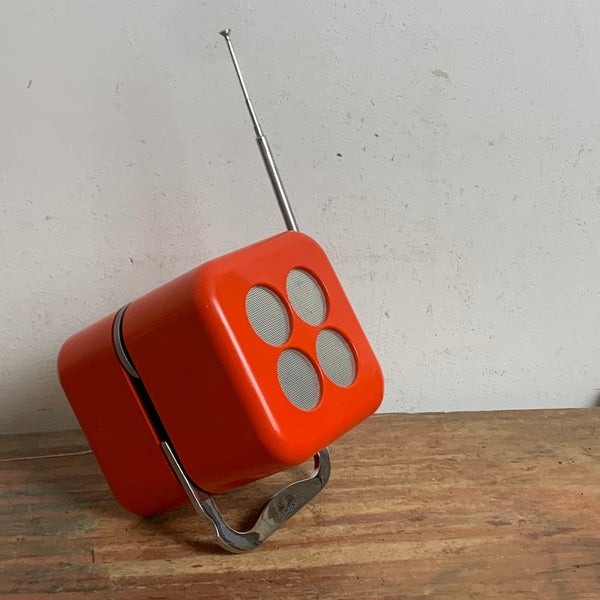 Vintage Space Age Radio Quadrifoglio von Luigi Bandini Buti für Siemens Modell Alpha 2