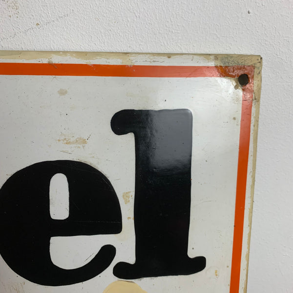 Emaille Schild Wichsmädel Bohnerwachs