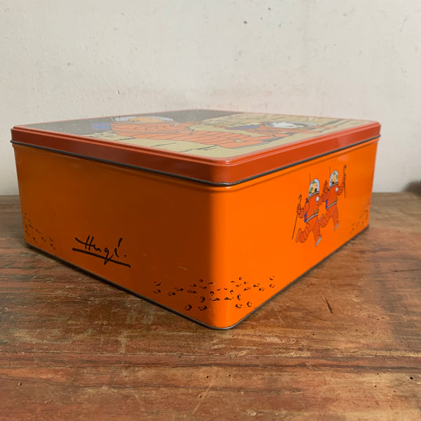 Vintage Blechdose Tim und Struppi Reiseziel Mond X-FLR 6