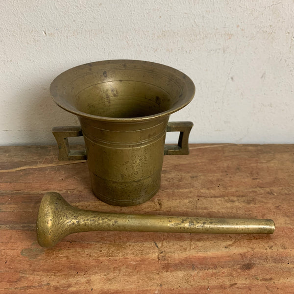 Vintage Apotheker Möser aus Messing