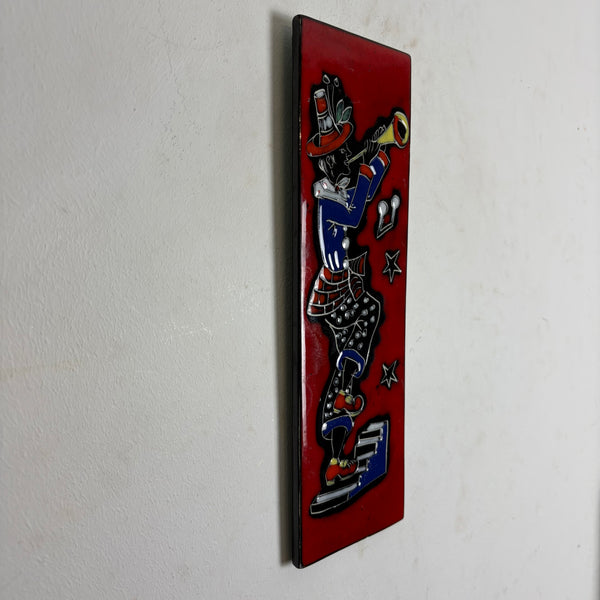 Vintage Wandkeramik Clown Libertas San Marino