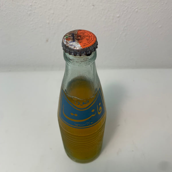 Vintage Fanta Glasflasche arabische Schrift