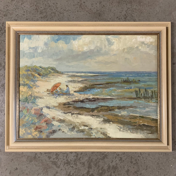 Ölgemälde Strand von Klaus Heckert