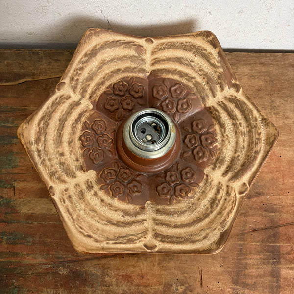 Vintage Keramik Wand Lampe