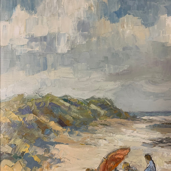 Ölgemälde Strand von Klaus Heckert