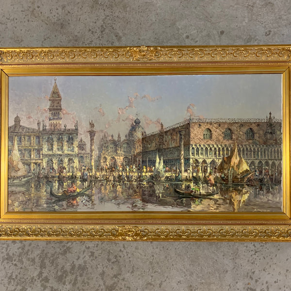 Ölgemälde Ansicht Venedig von Horst Miesler