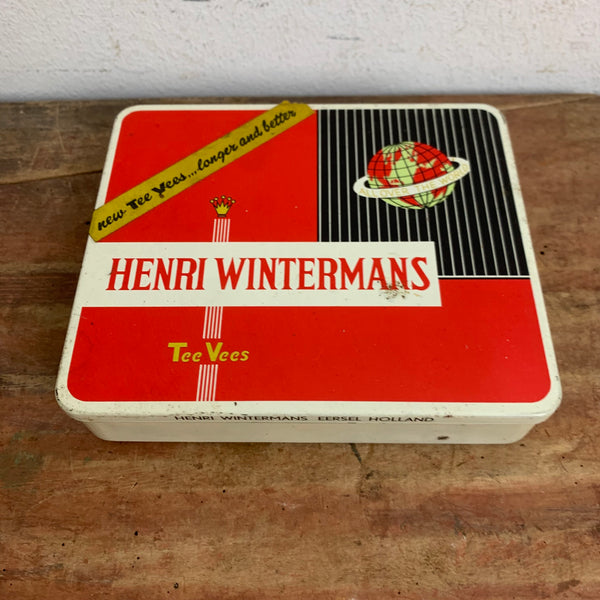 Vintage Zigaretten Blechdose Tee Vees Henri Wintermans