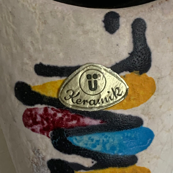 Vintage Keramik Wand Vase von Überlacker 737