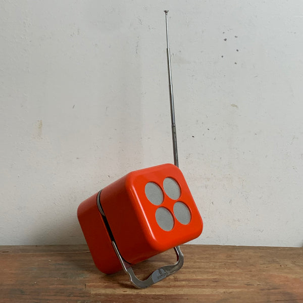 Vintage Space Age Radio Quadrifoglio von Luigi Bandini Buti für Siemens Modell Alpha 2