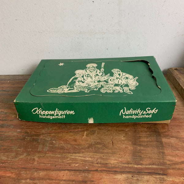 Vintage handbemalte Krippenfiguren