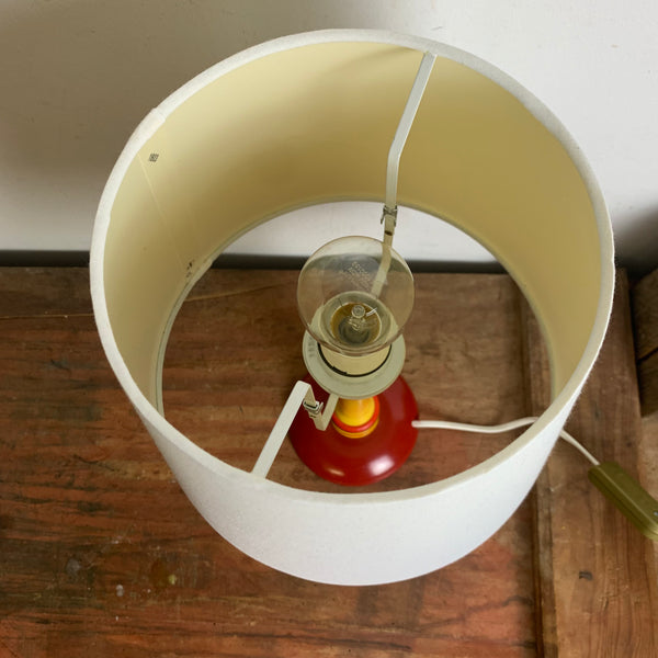 Vintage Mid Century Holz Tischlampe