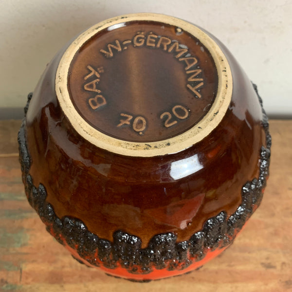 Vintage Bay Keramik Fat Lava Vase 70-20