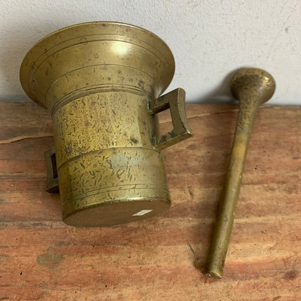 Vintage Apotheker Möser aus Messing