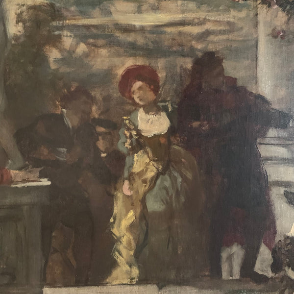 Ölgemälde Karneval in Venedig von Carl Ludwig Becker