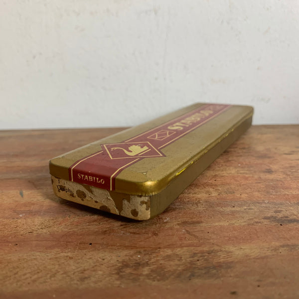 Vintage Blechdose Schwan Stabilo