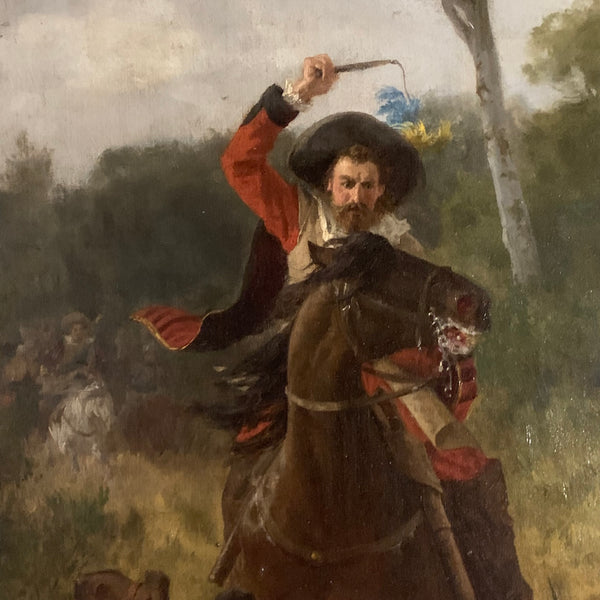 Ölgemälde Der Überfall von Werner Schuch