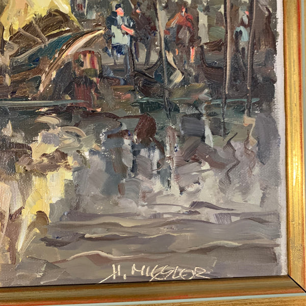 Ölgemälde Ansicht Venedig von Horst Miesler