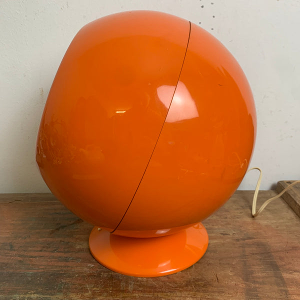 Space Age Digital Kugel Wecker orange