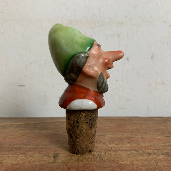 Vintage Schnapsnase Ausgießer aus Porzellan