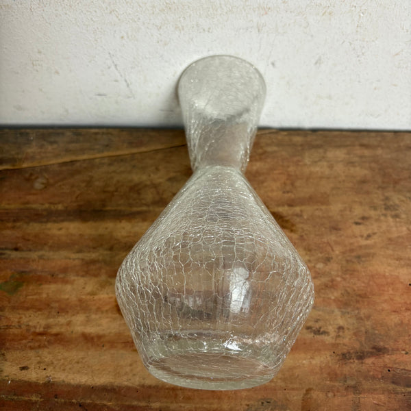 Vintage Craquele Glas Vase