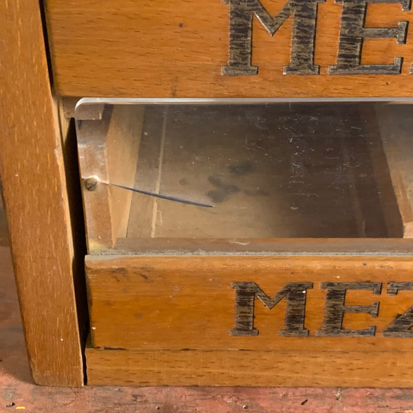 Vintage Mez Nähgarn Schrank Marke Waage