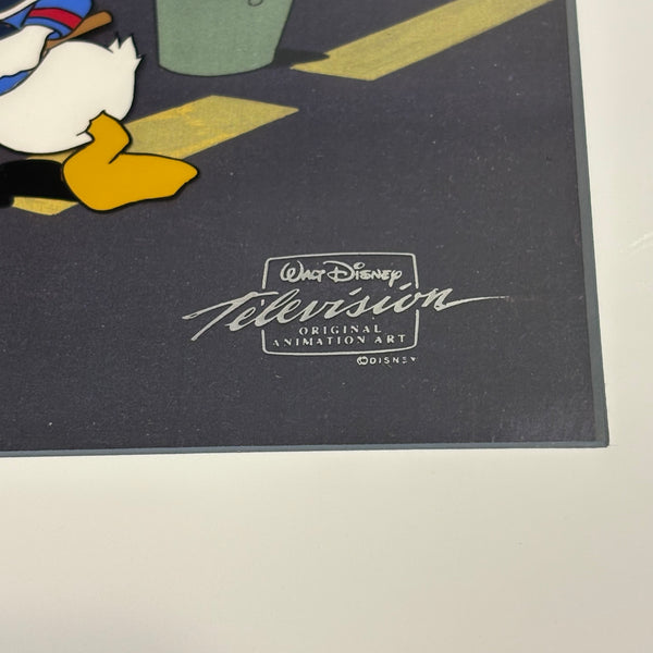 Vintage original Donald Duck Animation-Cel und Bleistiftskizze