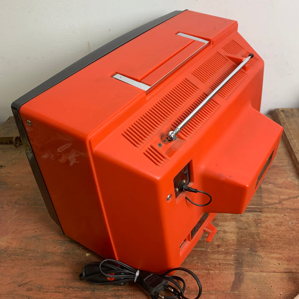 Vintage Fernseher Universum in orange