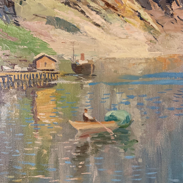 Ölgemälde Fjordlandschaft von Holmstedt