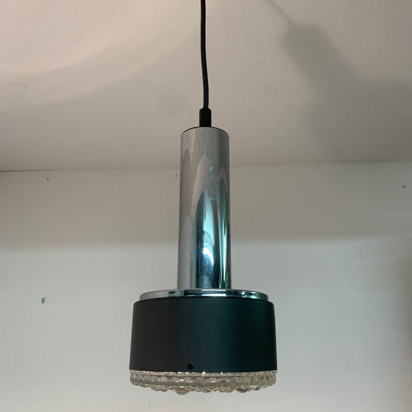 Vintage Deckenlampe mit Bubble Glas von Staff