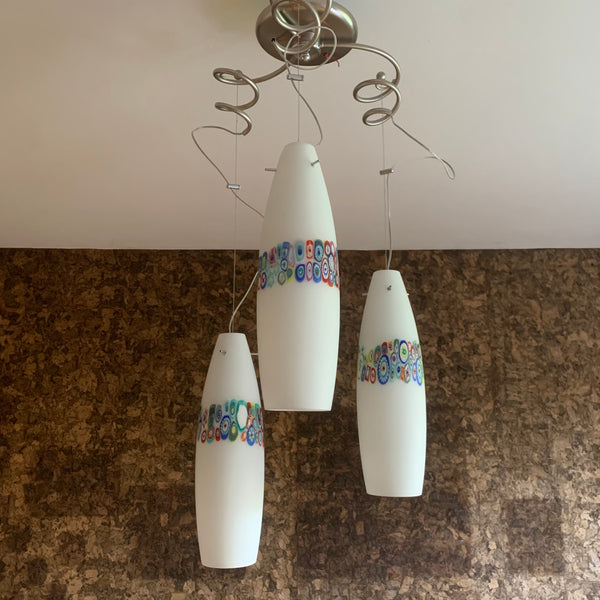 Design Lampe aus Murrine Murano Glas von Simoeng