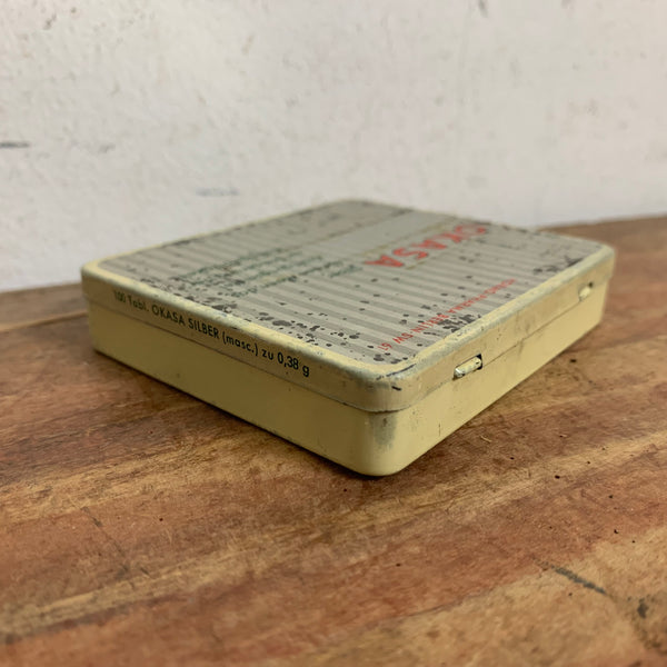 Vintage Potenzmittel Blechdose OKASA