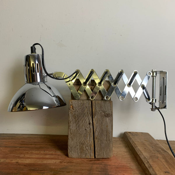 Vintage Akkordeon Scherenlampe von Ikea