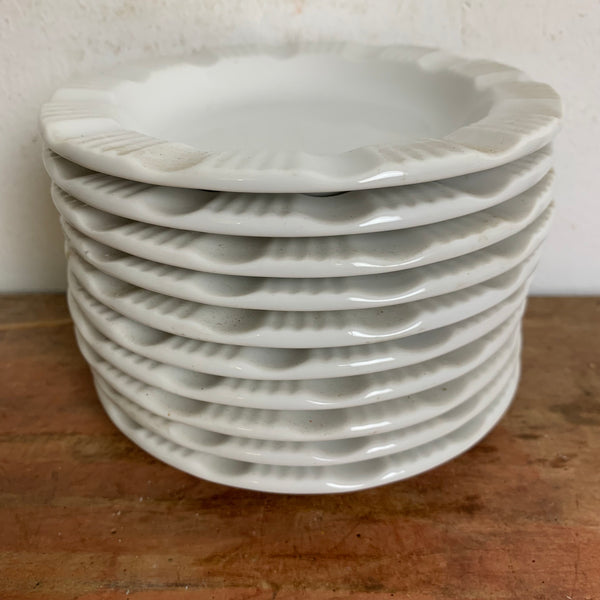 10er Set Porzellan Aschenbecher von Bauscher