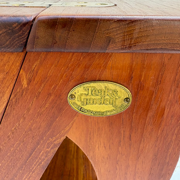 Bibliotheksleiter Leiterstuhl aus Teakholz