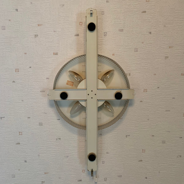 Vintage beleuchteter ovaler Acryl Glas Spiegel von Hustadt Leuchten