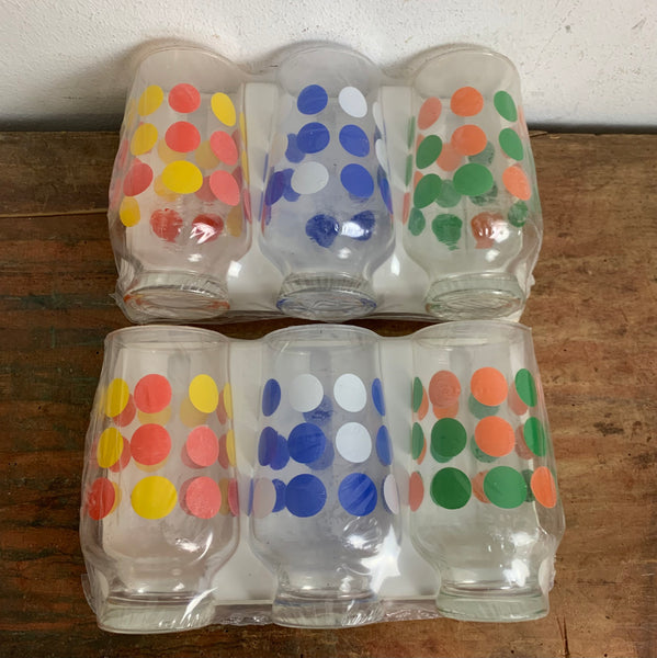 Vintage 70er Jahre Trinkgläser 6er Set