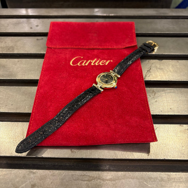 Must de Cartier Colisée Damenuhr aus Vermeil