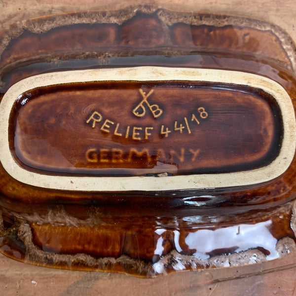 Vintage Keramik Aschenbecher von Dümler und Breiden Relief 44-18