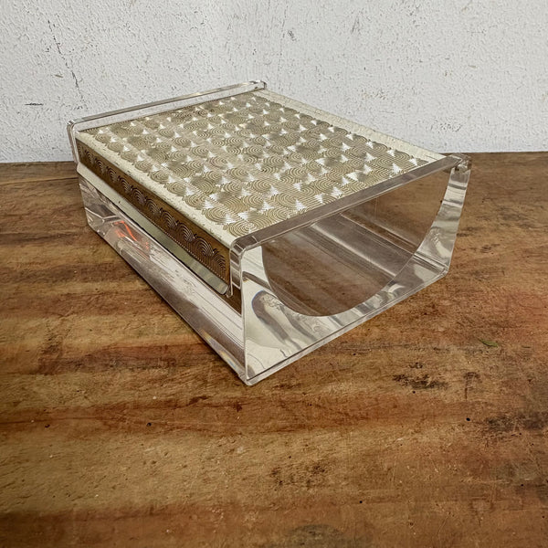 Vintage Plexiglas Zigarettendose von WMF
