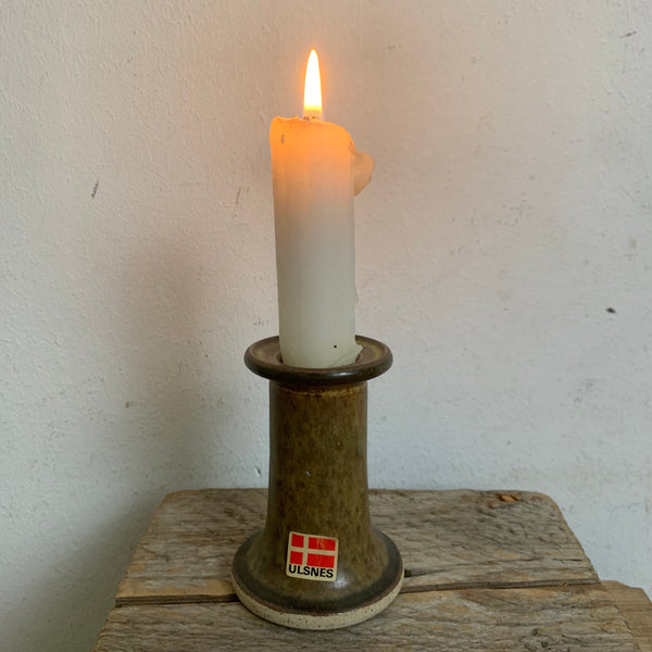 Vintage Fine Art Keramik Kerzenständer von Ulsnes Keramik