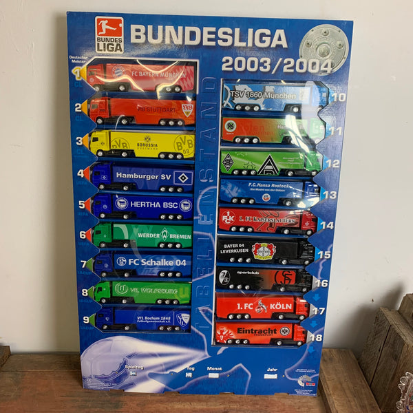 Vintage Fan LKW Bundesliga 2003/2004 Tabelle