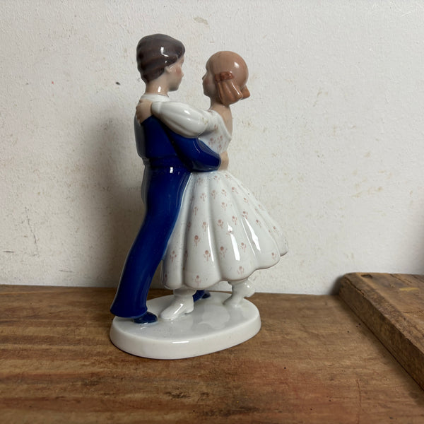 Vintage Porzellan Figur tanzendes Paar von Claire Weiss für Bing und Gröndahl