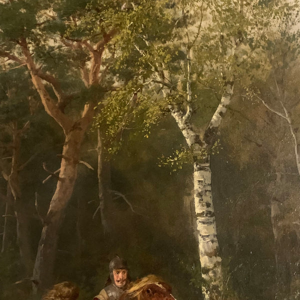 Ölgemälde Der Überfall von Werner Schuch