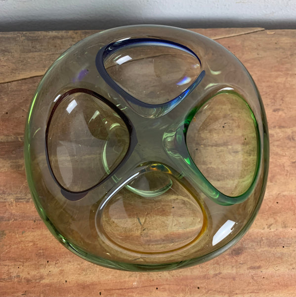 Vintage Murano Schale in vier Farben und Öffnungen