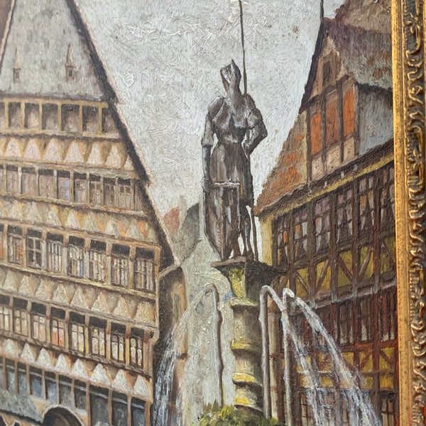 Gemälde Hildesheim Alter Markt mit Knochenhaueramtshaus von Klaus Rochel