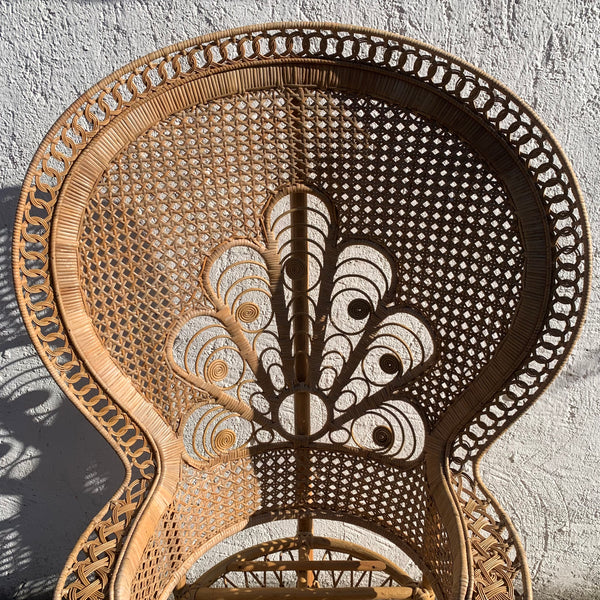 Vintage Rattan Peacock Chair Emanuelle